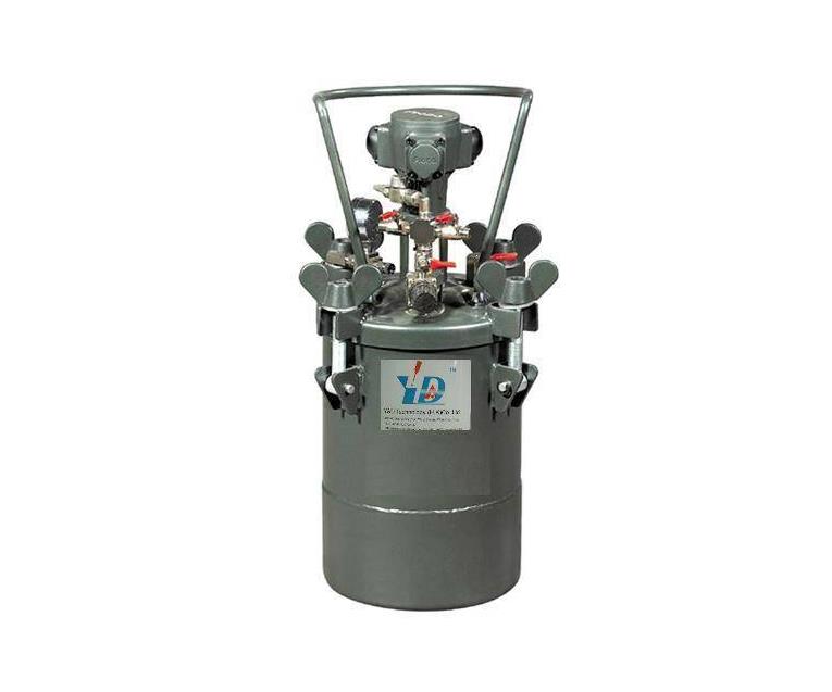 Manual and automatic mixing pressure drum